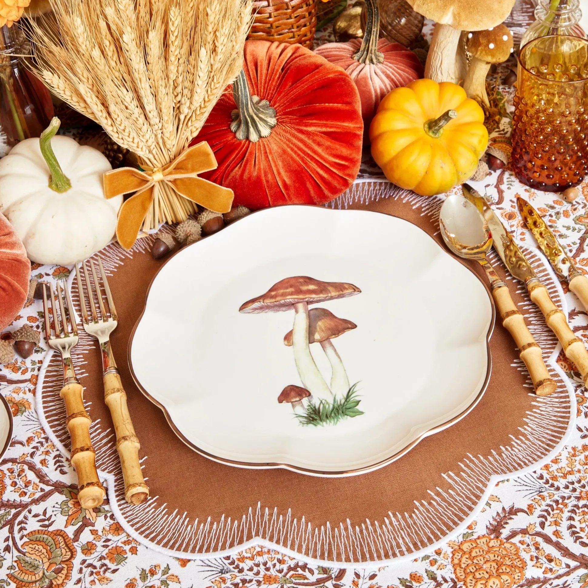 Alathea Caramel Linen Placemats (Set Of 4)