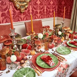 Amber Hobnail Glasses (Set Of 6)