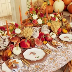 Amber Hobnail Glasses (Set Of 6)