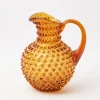 Amber Hobnail Jug