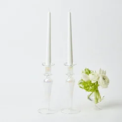 Amelie Clear Candle Holders (Pair)