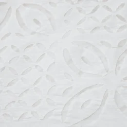 Applique White Tablecloth