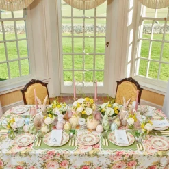 Assorted White Linen Rabbit Napkins (Set Of 4)