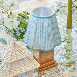 Baby Blue Lotus Lampshade