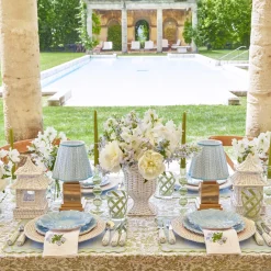 Baby Blue Lotus Lampshade