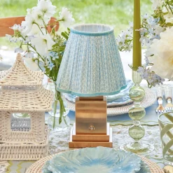 Baby Blue Lotus Lampshade