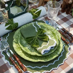 Beatrice Forest Green Napkins (Set Of 4)