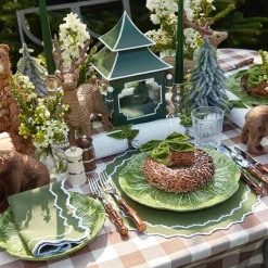 Beatrice Forest Green Napkins (Set Of 4)