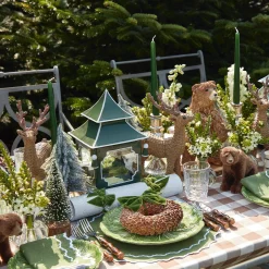 Beatrice Forest Green Napkins (Set Of 4)