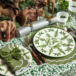 Beatrice Forest Green Napkins (Set Of 4)