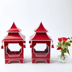 Berry Red Pagoda Lantern