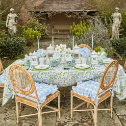 Blue & Green Camille Candle Holder (Pair)