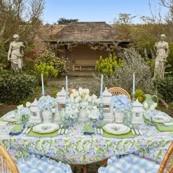 Blue & Green Camille Candle Holder (Pair)