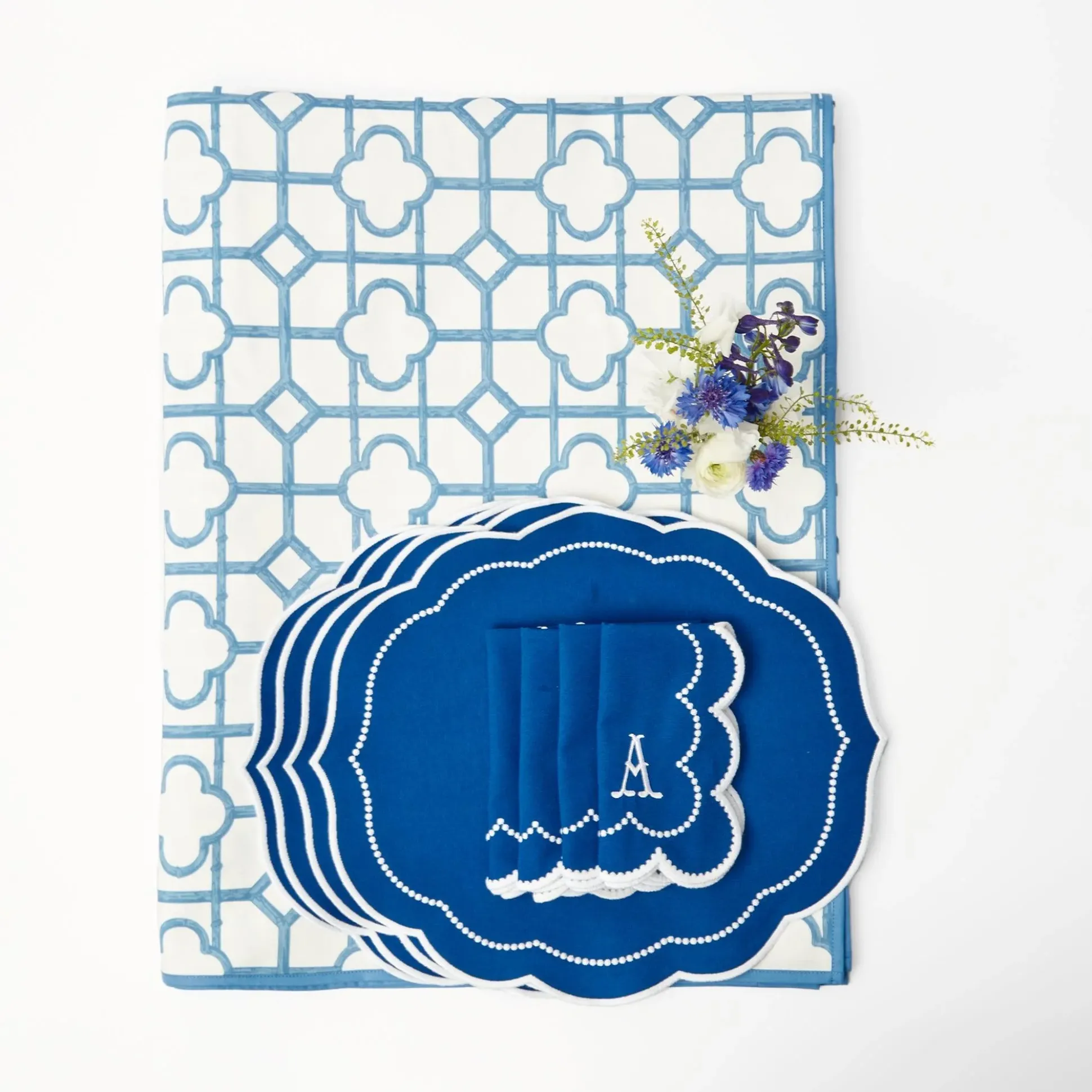 Blue Bamboo & Gabrielle Linen Set