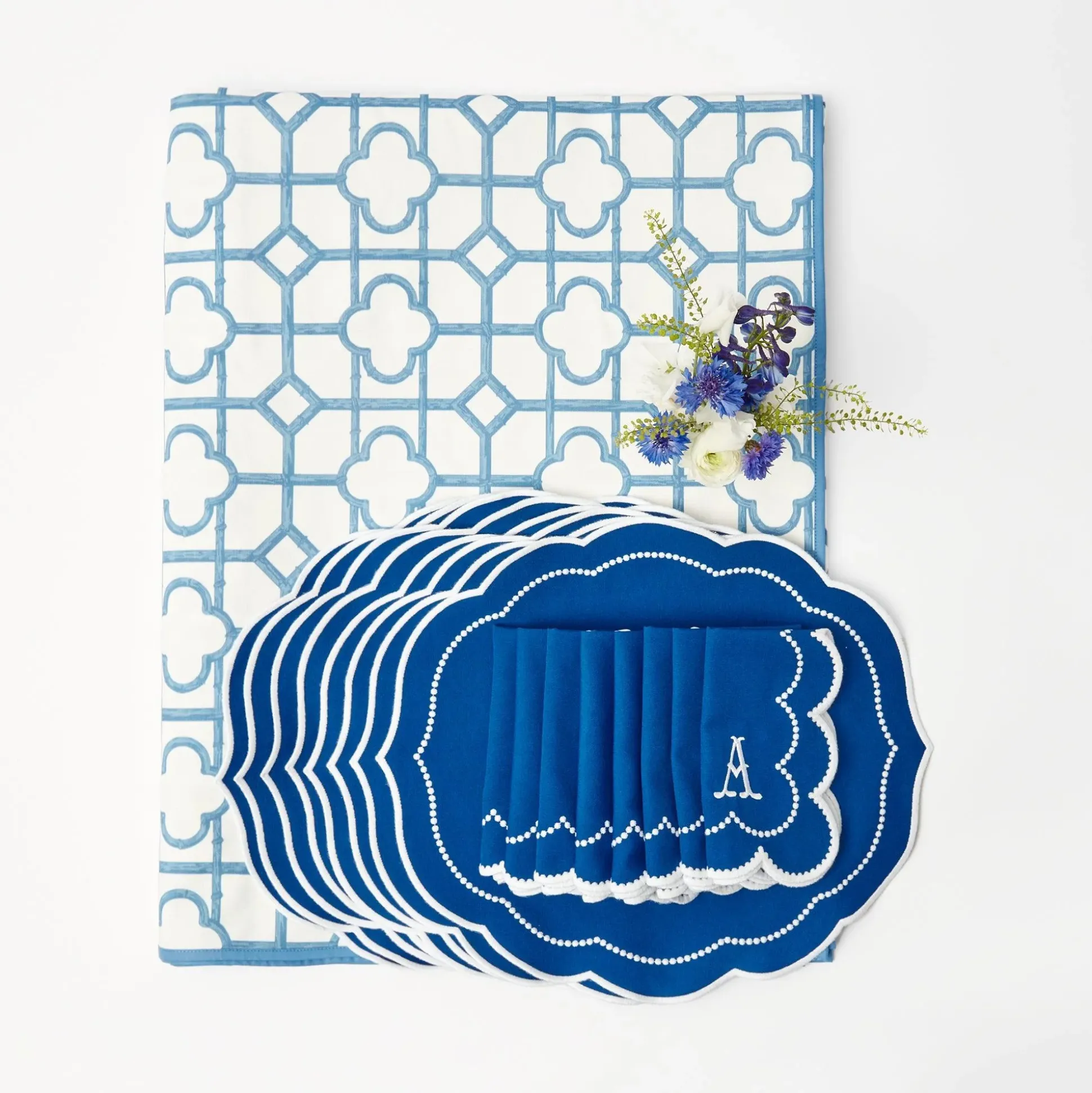 Blue Bamboo & Gabrielle Linen Set