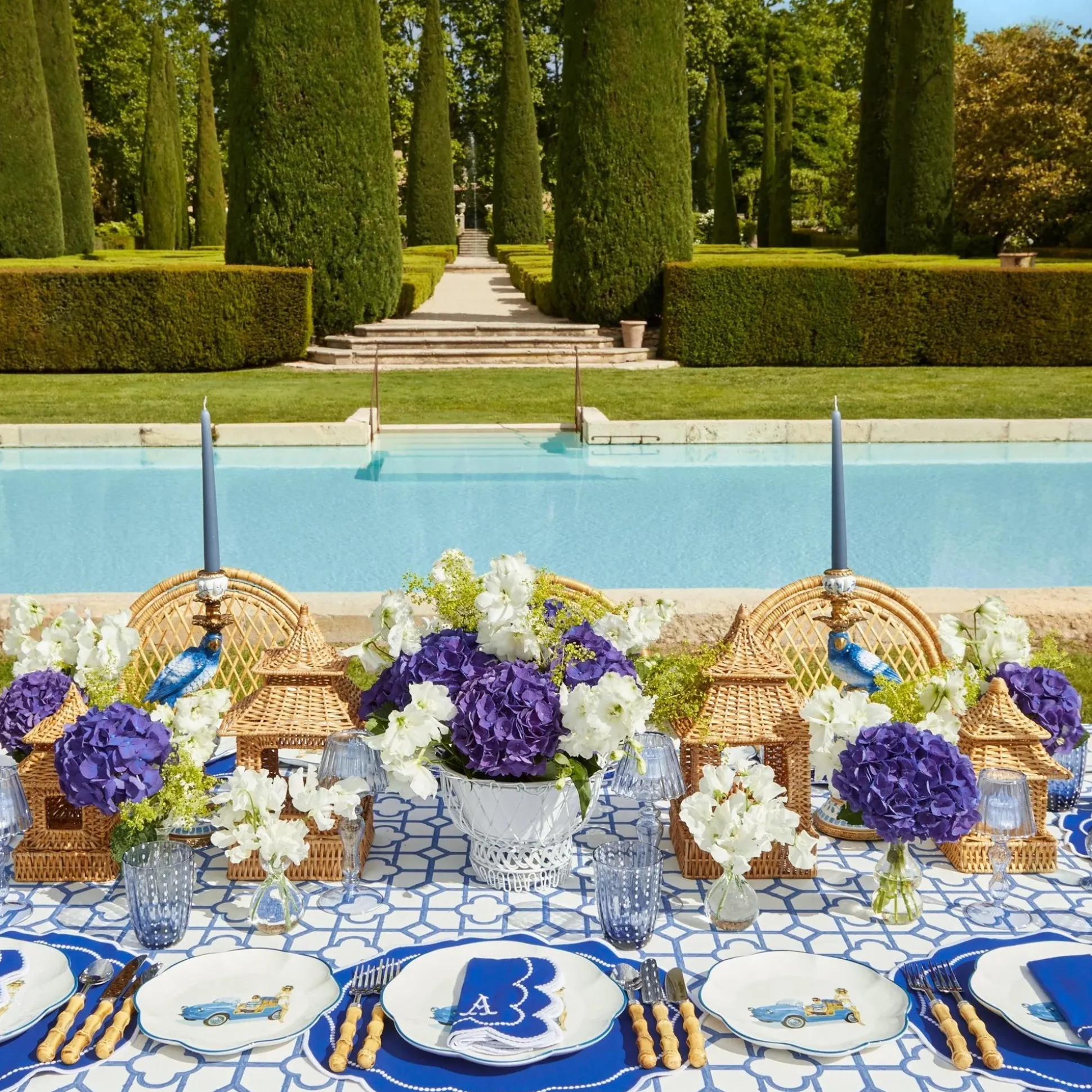 Blue Bamboo & Gabrielle Linen Set