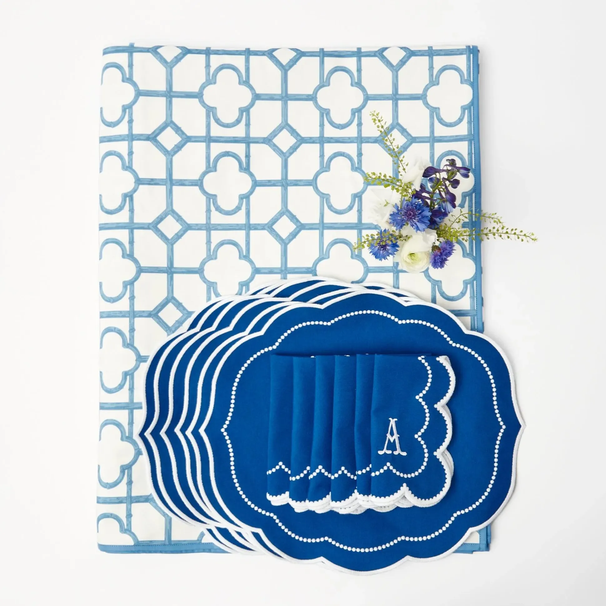 Blue Bamboo & Gabrielle Linen Set