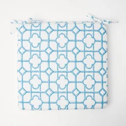 Blue Bamboo Seat Pad Cushion