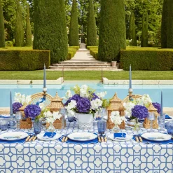 Blue Bamboo Tablecloth
