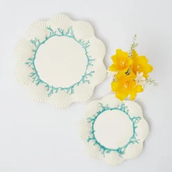 Blue Coral Dinner Plates (Set Of 4)
