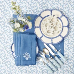Blue Coral Tablecloth