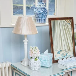 Blue Floral Toleware Set