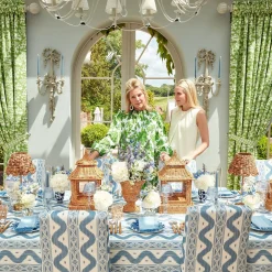 Blue Fringe Napkins (Set Of 4)