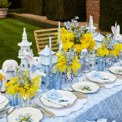 Blue Garland Tablecloth
