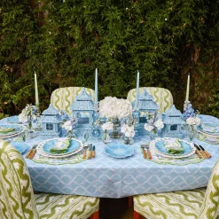 Blue Garland Tablecloth