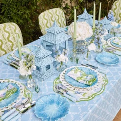 Blue Garland Tablecloth