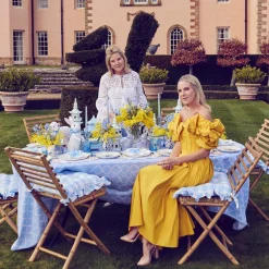 Blue Garland Tablecloth