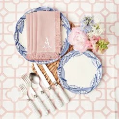 Blue Lily Of The Valley Starter Plates (Set Of 4)