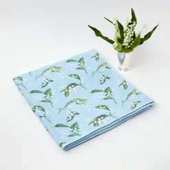 Blue Lily Of The Valley Tablecloth