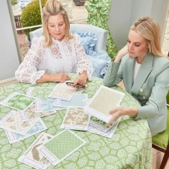 Blue Lotus Flower Fabric