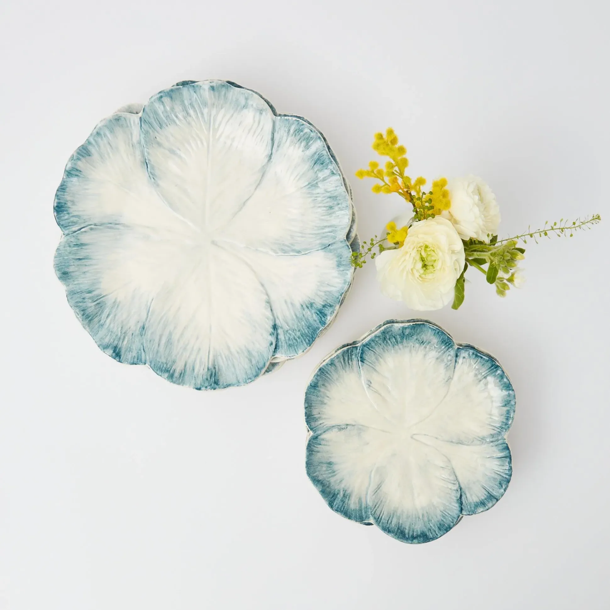 Blue Matilde Dinner & Starter Plates (Set Of 8)