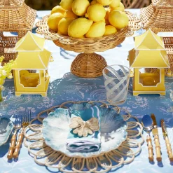 Blue Matilde Dinner & Starter Plates (Set Of 8)