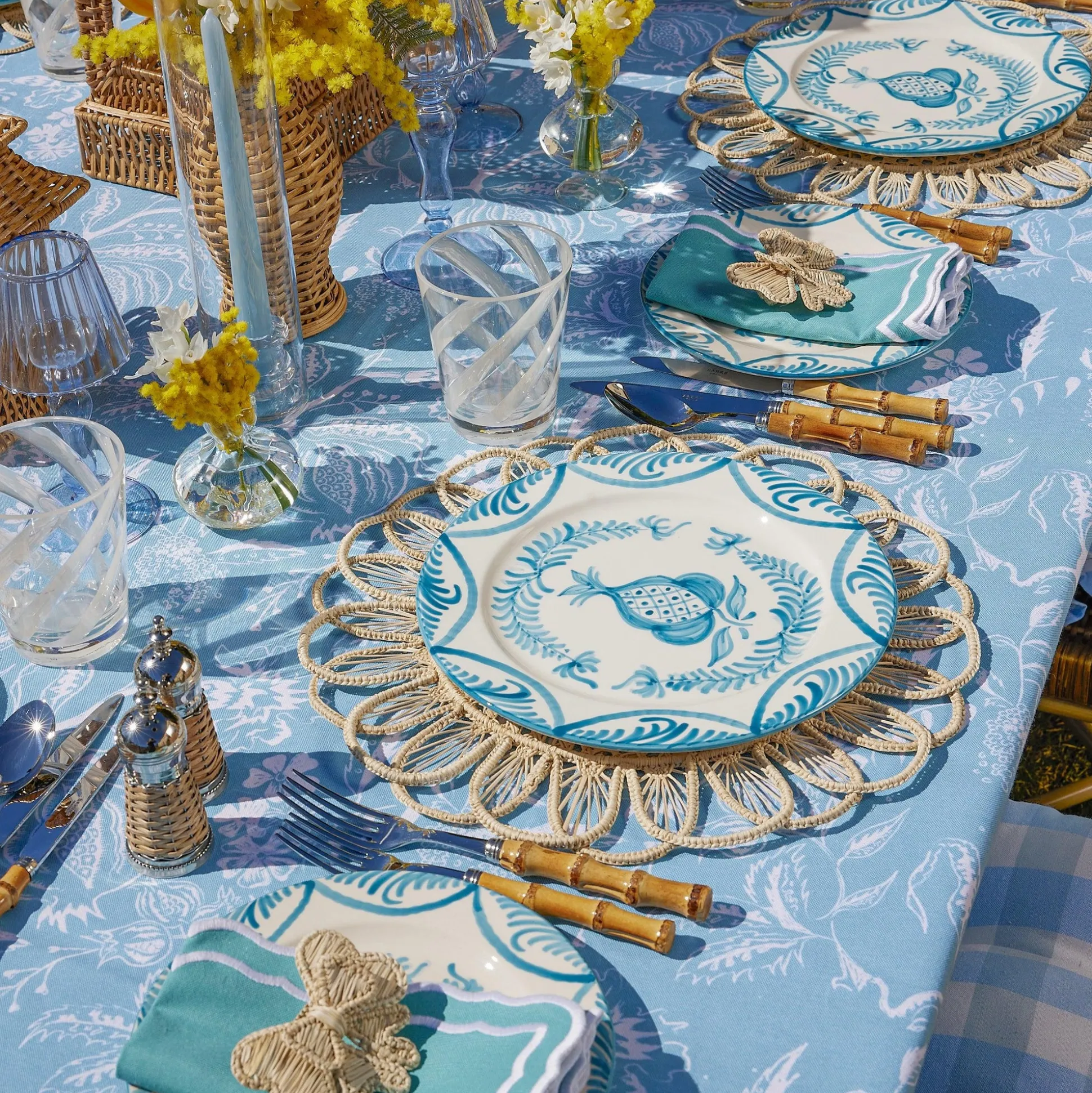 Blue Melograno Tablecloth