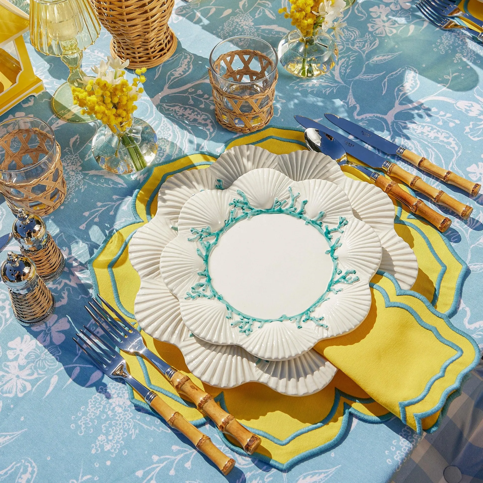 Blue Melograno Tablecloth