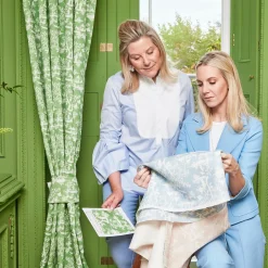 Blue Pagoda Garden Fabric