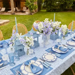 Blue Petal Bamboo Dinner Plate (Set Of 4)