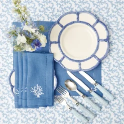 Blue Petal Bamboo Dinner Plate