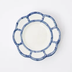 Blue Petal Bamboo Starter Plate
