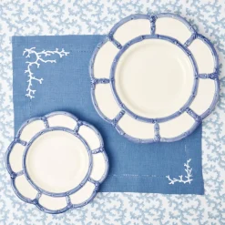 Blue Petal Bamboo Starter Plate