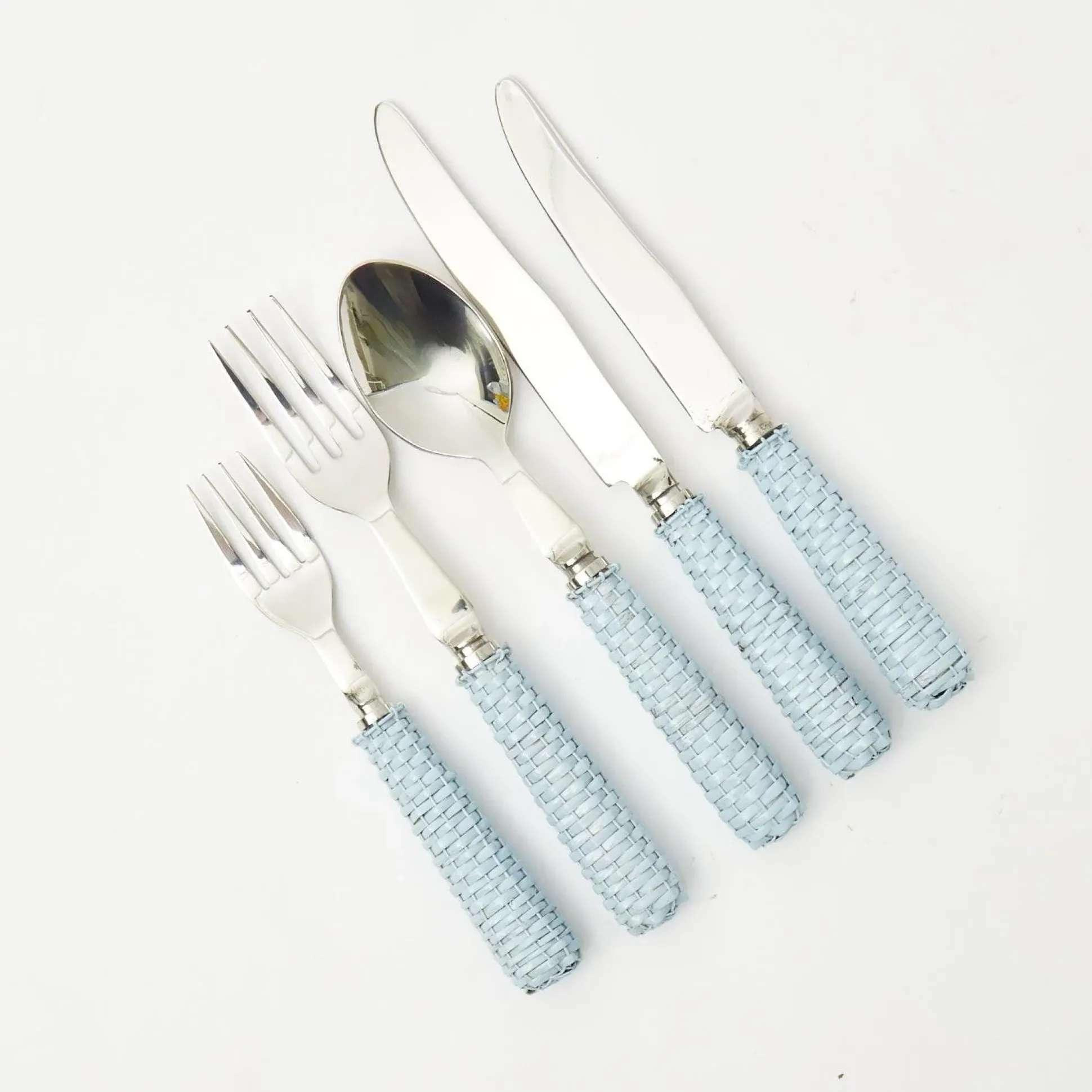 Blue Rattan Cutlery (5 Piece)