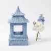 Blue Rattan Pagoda Lantern
