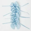 Blue Saddle Stitch Napkin Bows (Set Of 4)
