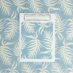 Blue Trailing Ferns Fabric