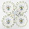 Blue Tulip Dinner & Starter Plates (Set Of 8)