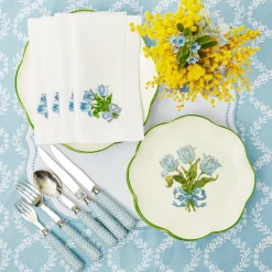 Blue Tulip Starter Plates (Set Of 4)