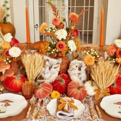 Burnt Orange Candles (Set Of 8)